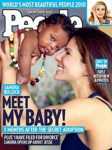 Sandra Bullock baby Sandra Bullock and her new baby, Louis