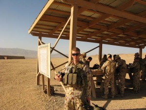 Hopkins, Mat in Afgh Corporal Hopkins on his second tour of duty in Afghanistan